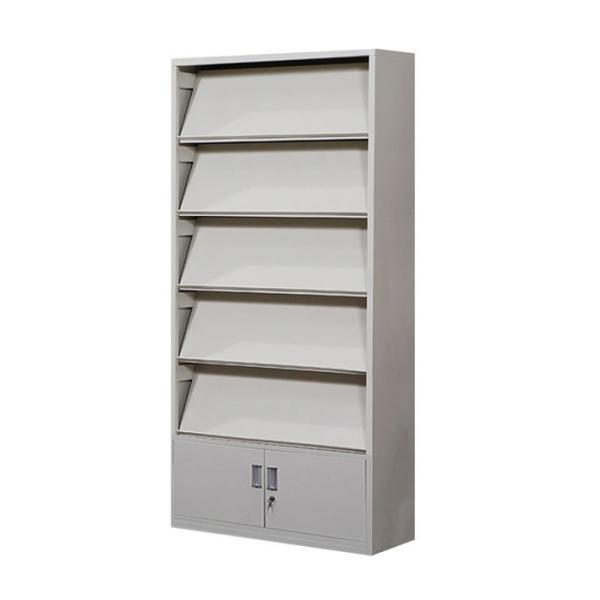 School Library 6 Layer Metal Steel Newspaper Magazine Cabinet