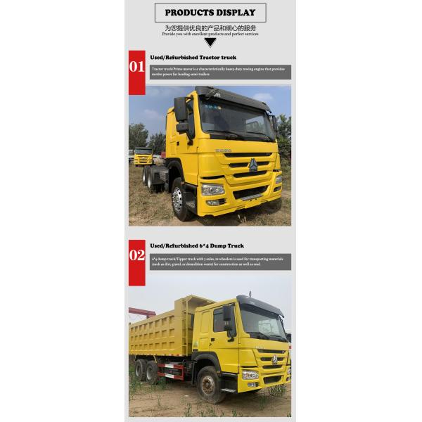 China Used/Refurbished 375HP Shacman/HOWO/Foton/FAW 6X4 Dump/Tipper Truck Price