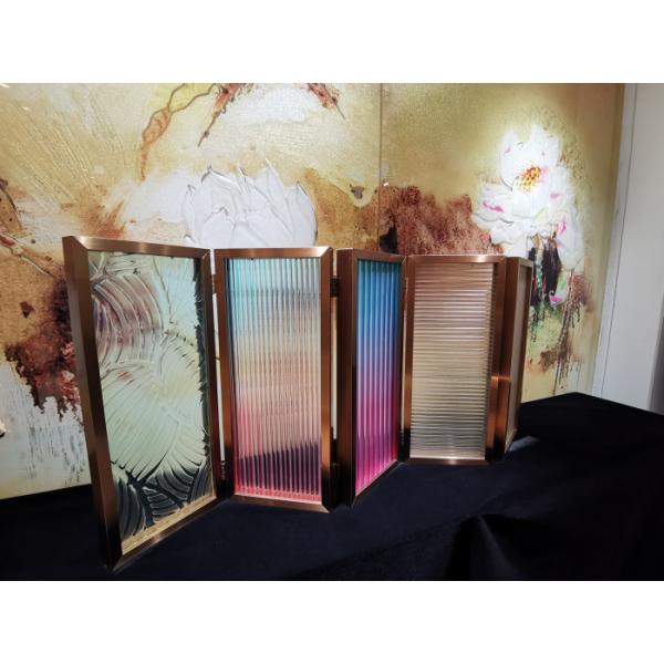 Tempered Colorful SGCC 5.5mm  Fused Glass Wall Panels