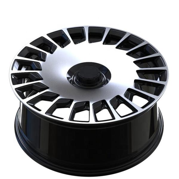 PCB 112mm Mercedes Benz Replica Wheels 20x8.5 20x9.5 Inch Black Machined Surface