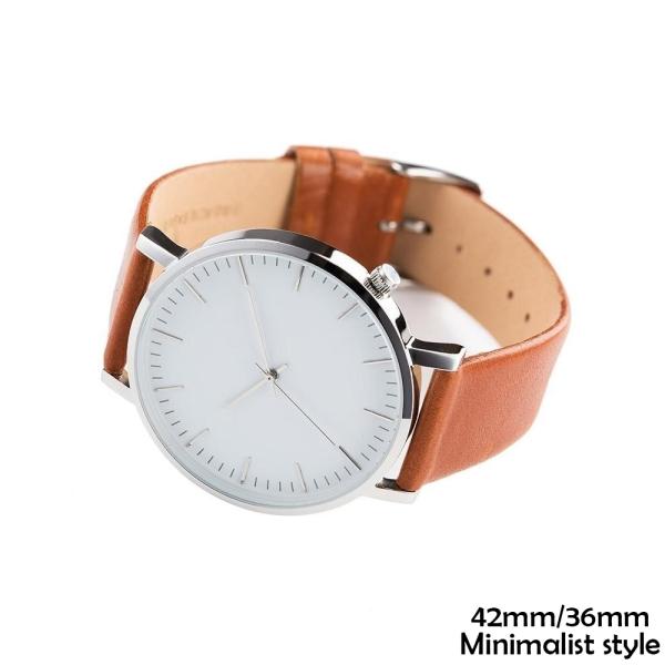 Minimalist Dress Watch 3atm Water Resistant Stainless Steel Back For Young