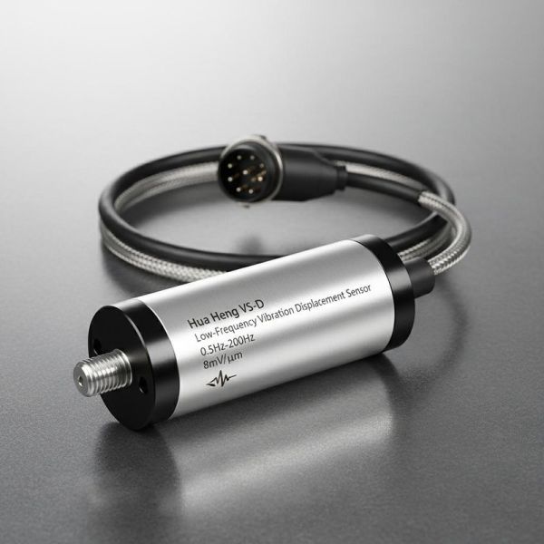 Hua Heng VS-D Low-Frequency Vibration Displacement Sensor with 0.5Hz-200Hz Range and 8mV/μm Sensitivity for Ultra-Low Frequency Measurements