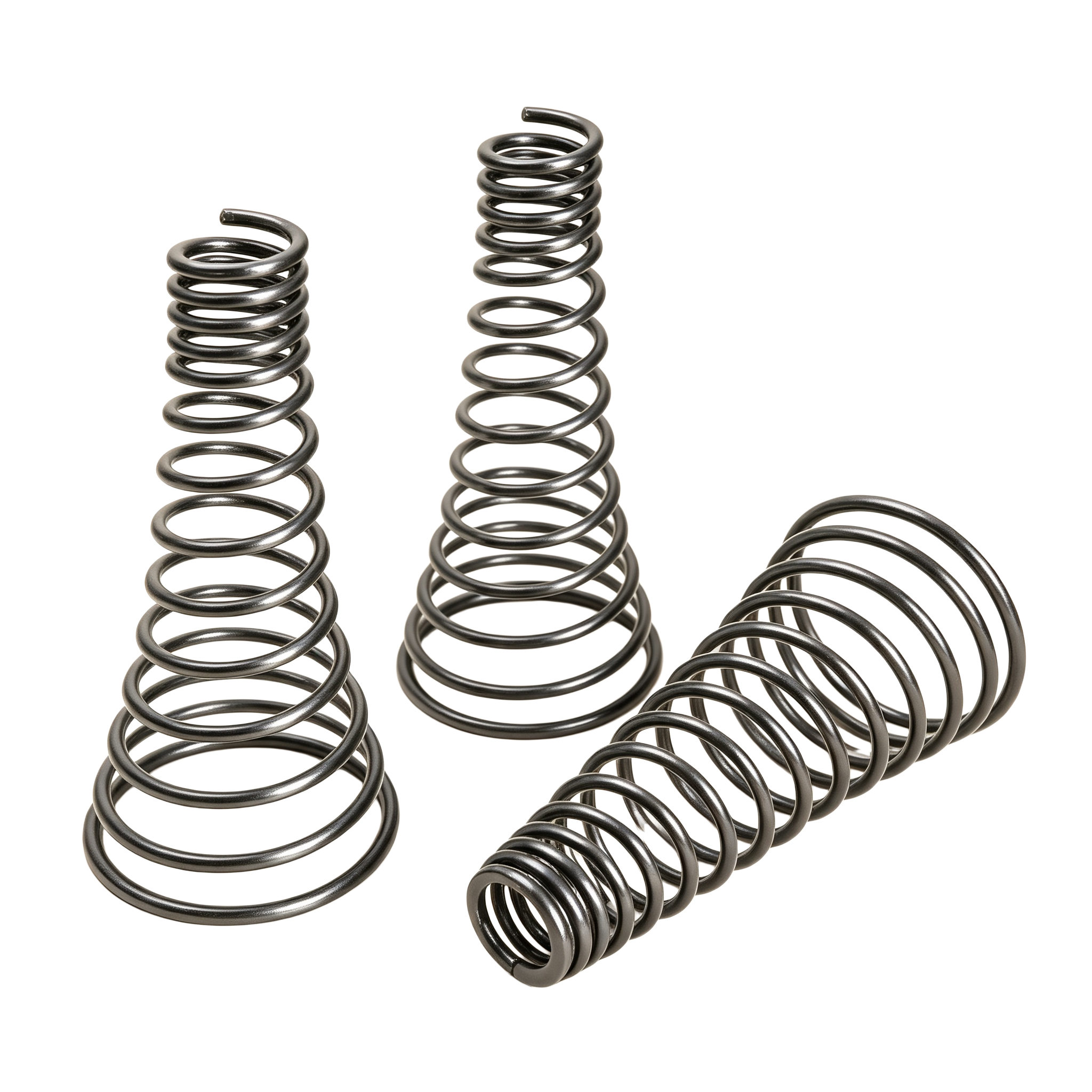 SUS304 Stainless Steel Tapered Spring with Progressive Compression Characteristics and Space-Saving Structure