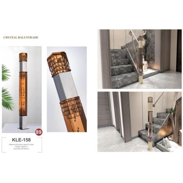 Высококачественная крытая акриловая лестница Решетка Пластиковая лестница Ручка Кристальное стекло Лестничная колонна Прозрачный акриловый балустер