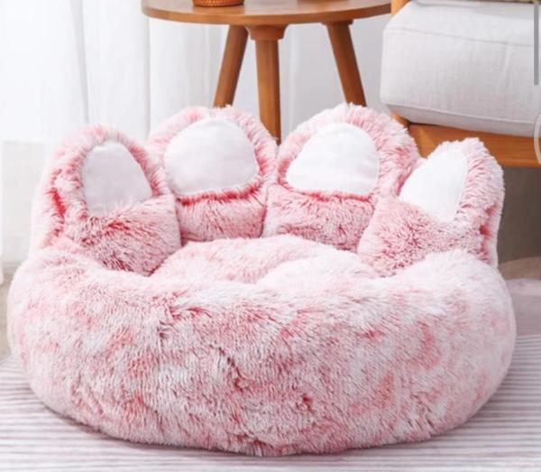Manufacture Hot Sale Nice Quality Pet Winter Soft Warm Heating Nest Round Donut Pet Bed For Dog Cat