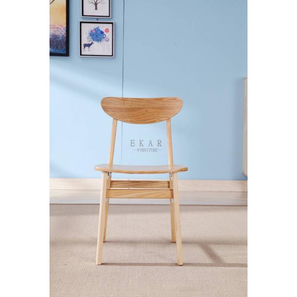 Simple Style Solid Ash Wood Modern Wooden Dining Room Chair
