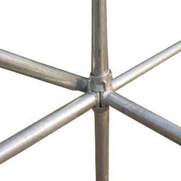 HDG Cup Q235 steel Lock Scaffolding with 48.3mm O.D. tube