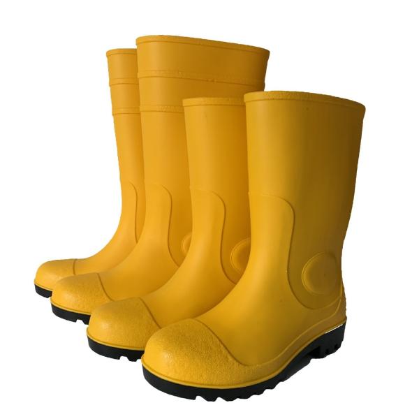 PVC Safety Steel Toe Rain Boots Oil Industry for Work