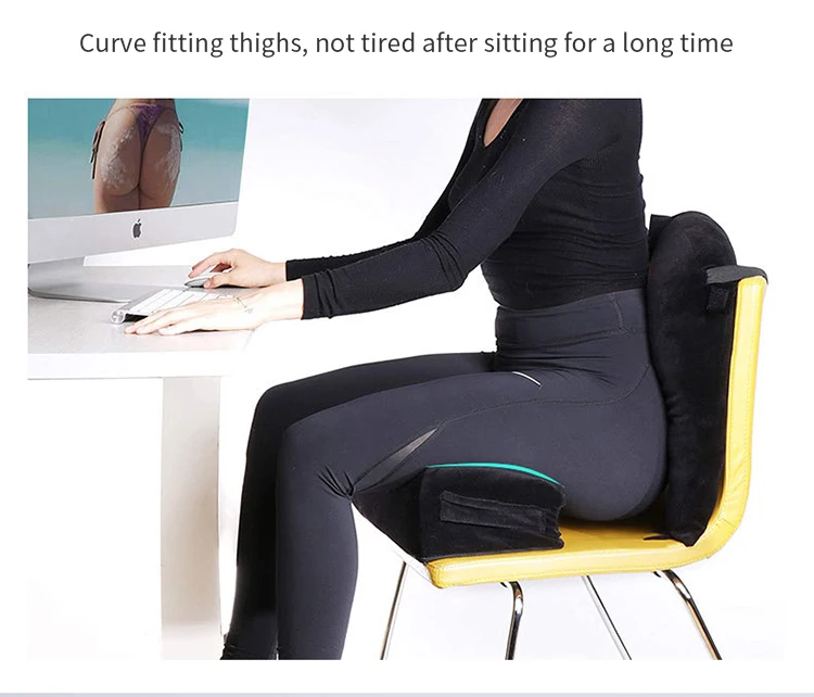 Supply Cooling Gel Lumbar Pillows Density Memory Foam Butt Pillow with Anti-Static