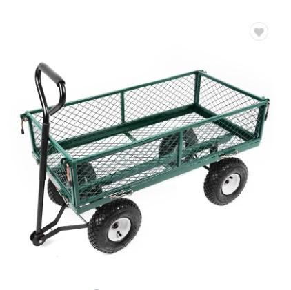 Portable Steel 4 Wheel Beach Wagon Easy to Maneuver Stable Operation