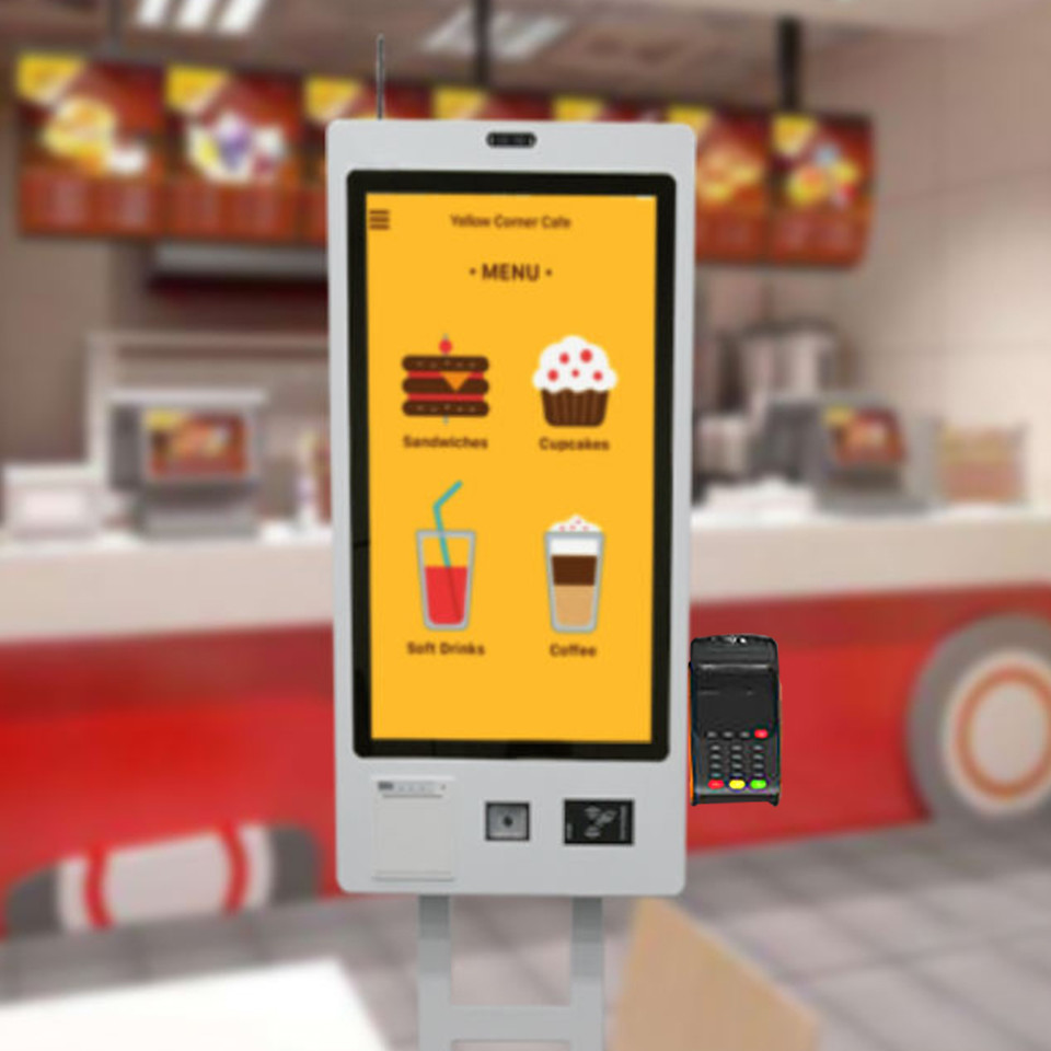 Киоск самообслуживания Kfc блока развертки штрихкода машины раздачи билетов собственной личности