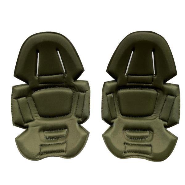 Функциональные одноразмерные регулируемые подложки для локтя и колена для защиты тела в горячем зеленом цвете