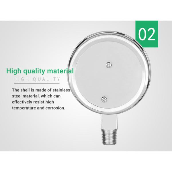YE60BF M14*1.5 Isolation Diaphragm Capsule Pressure Gauge for Liquid Gas Measurement