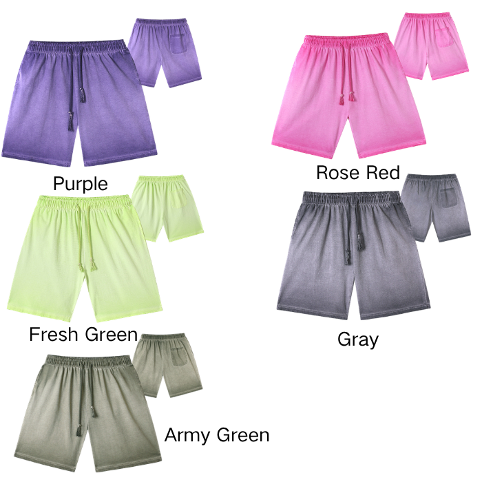 Vintage 100% Cotton Mens Shorts Mid Stretch Knee Length Casual Shorts 300GSM Heavyweight 5 Pocket