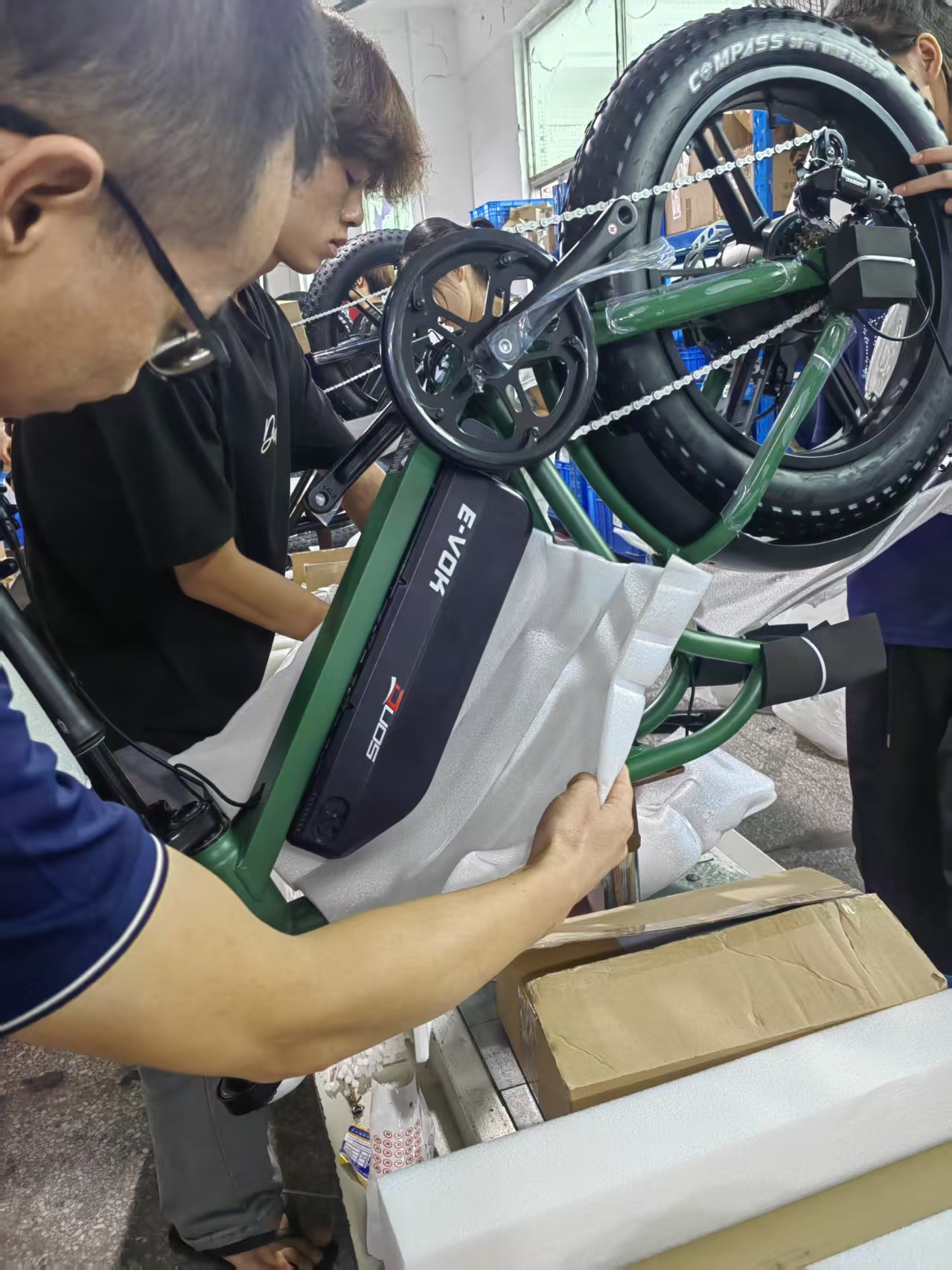 20 Inch Fat Tire Rack for Carrying Goods & Passengers, Powerful Motor, Long Range Long Tail Electric Bike with Cargo