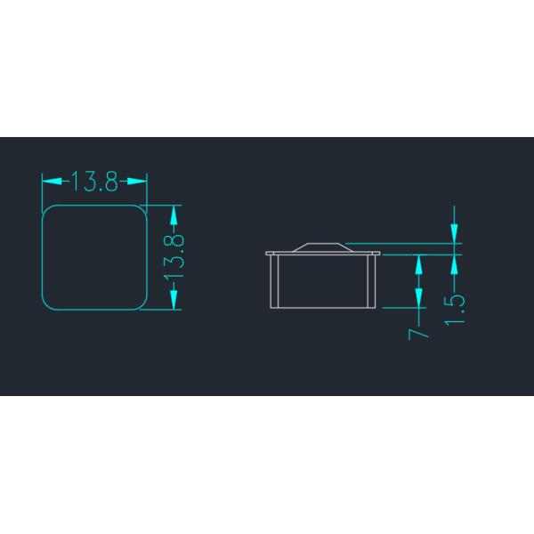 Personalized Laser Key Keyboard , Silica Gel Cover Switch Button Keyboard