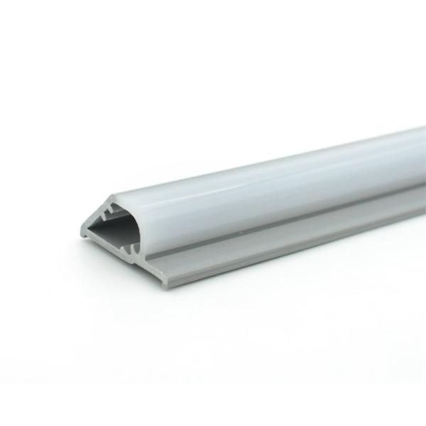 Medical Equipment White Plastic U Channel Trim Deformation Resistant Plastic Angle Trim