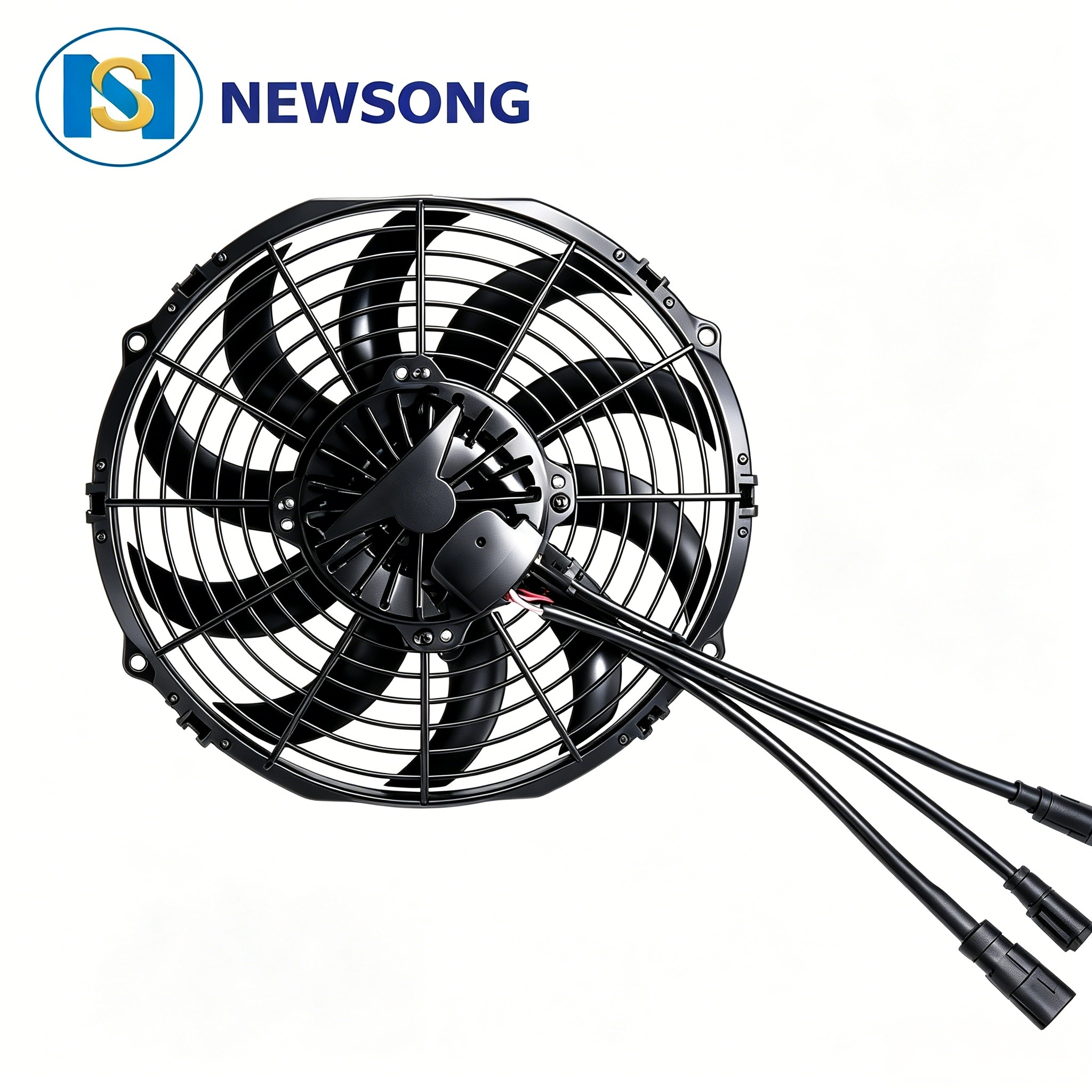 Aerodynamic Structure Bus AC Parts 3250rpm 2700rpm Air Conditioner Condenser Fan