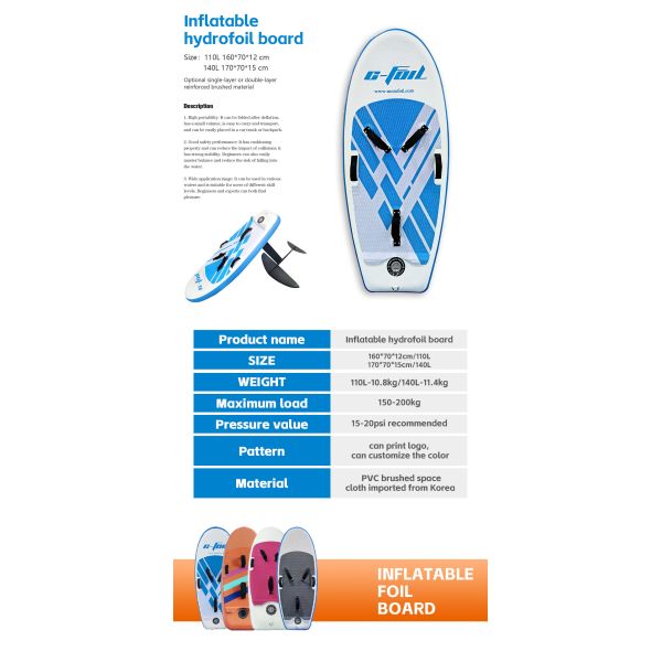 Non Slip Blow Up Paddle Board 70KG - 180KG Inflatable Paddle Board Nearby