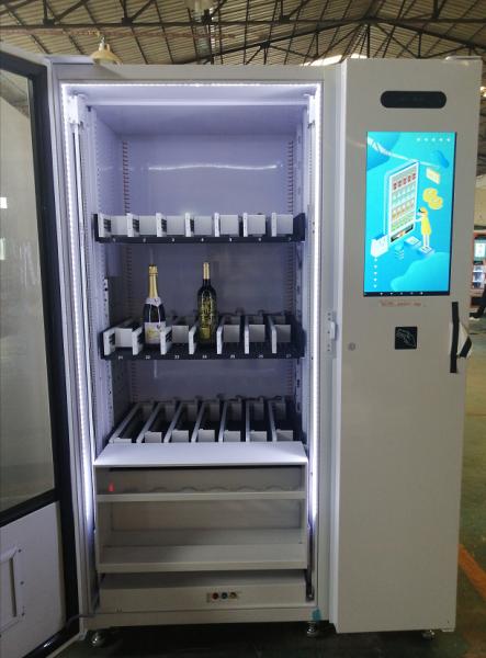 Máquina de venda automática de coquetéis comerciais com verificação de idade para garrafas de vinho alcoólico de cerveja