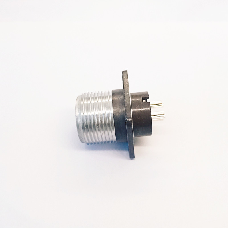 Russian STD 2PTT Threaded Connection Circular Aviation Connector P Series P20J3A 3 Pin Flange Mount Plug Connector