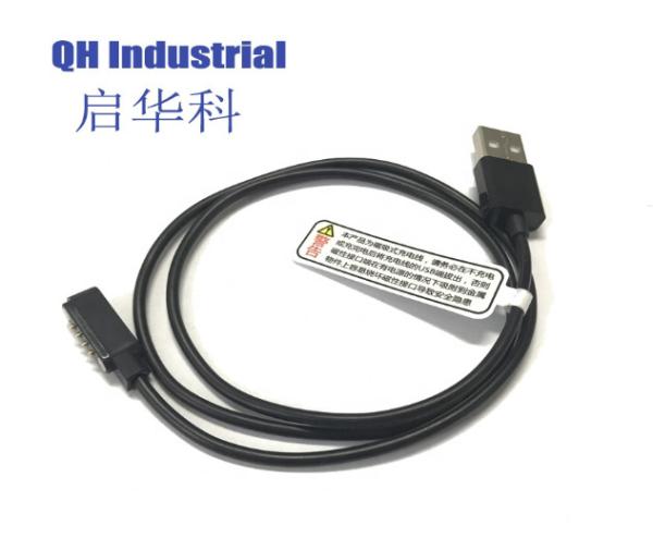 4pin 2.54mm Pitch Charging Connector Male & Female Connectors Female Connector Spain 4pin pogo pin magnetic connector
