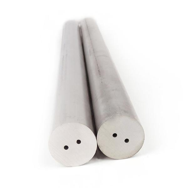 Unground Oil Feed Two Straight Hole Carbide Rod Cemented Kic 9.5