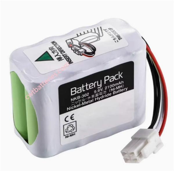 Nihon Kohden NKB-302 9.6V 2100mAh Battery Compatible New for OPV-1500 X064 OPV-1500K ECG