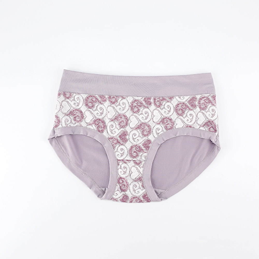 Wholesale High Quality Soft Comfy Women Brief Boxers Fashionable Jacquard Panties 2024 New Design Underpants for Lady