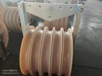 do rolo aéreo do cabo da transmissão do grande diâmetro de 822mm polia de nylon do bloco da polia com três rodas