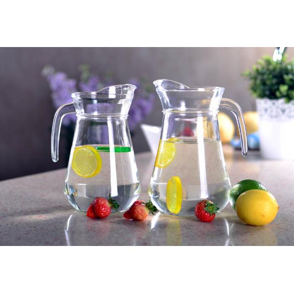 Bistro Water Glass Pitcher Dishwasher Safe 100 Percent Recyclable With Stopper