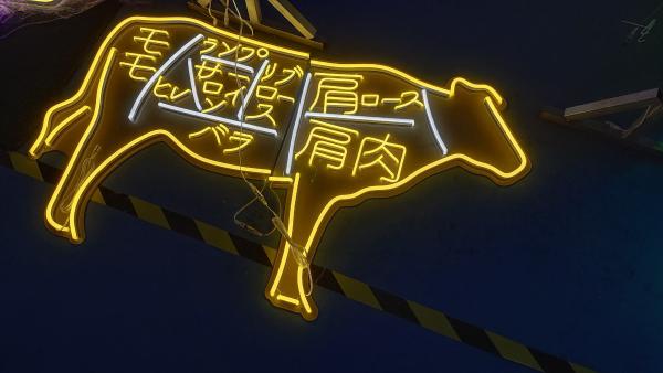 O logotipo feito sob encomenda da iluminação de Japão do sinal de néon do restaurante do supermercado do sinal de néon conduziu a letra de néon