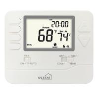 Riseem White Backlight Digital HVAC Termostato não programável para casa / Termostato de bomba de calor eletrônica