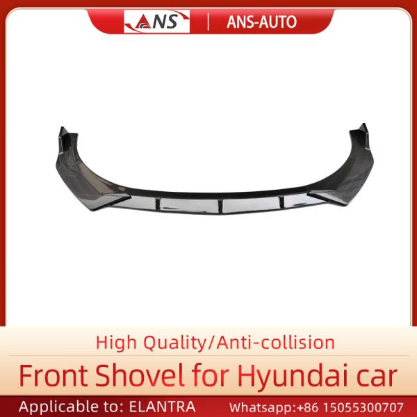 PVC Front Bumper Lip Splitter , Hyundai Elantra Front Spoiler Car