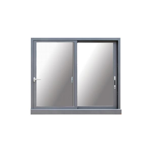 Ventana corredera de aluminio de doble acristalamiento con un espesor superior de pared de aluminio de 1,6 mm