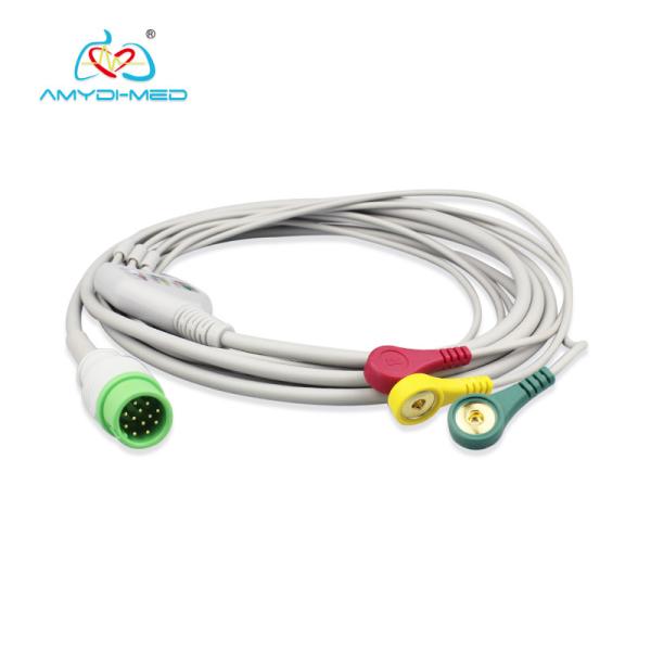 Medical ECG Cables And Leadwires Compatible Goldway Durable TPU Material