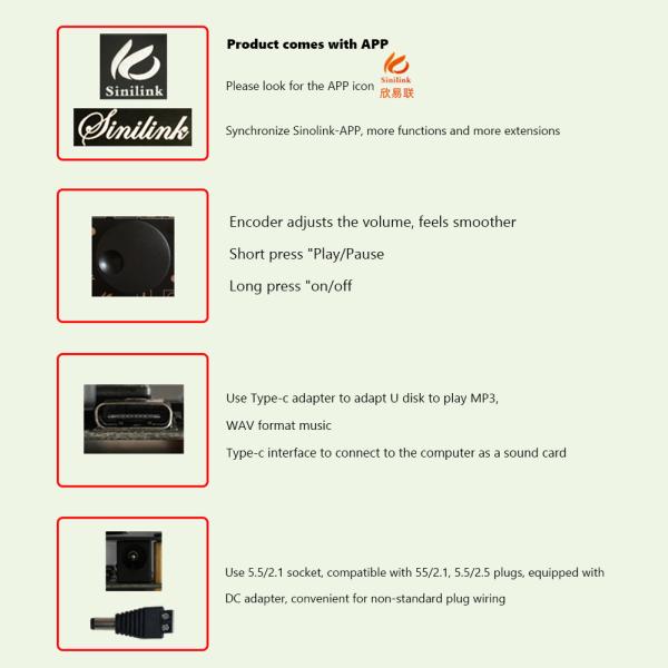 2x50W Dual Channel Speaker 3.5mm AUX Audio Stereo BT 5.0 Amp Digital HIFI Power Amplifier Board (Корпорация усилителя мощности цифрового HIFI)