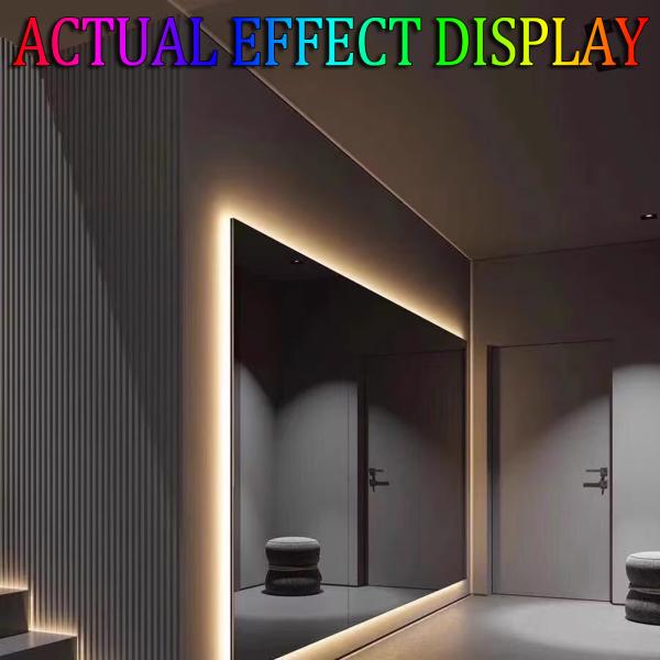 Светодиод 24В Голая доска Патч Самоклеящаяся лента Клейкая гостиная Встроенная алюминиевая канавка Линейная световая лента