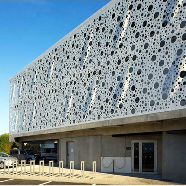 Cladding Aluminum Composite Curtain Wall Coating Perforated Exterior Metal Material Building Facade