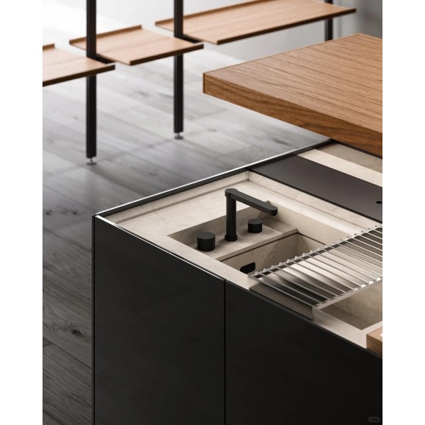 Luxury Modern Kitchen Cabinet Set with Melamine Board for 5 Star Hotel Resort Villa Premium Hardware & Ultimate Guest Experience