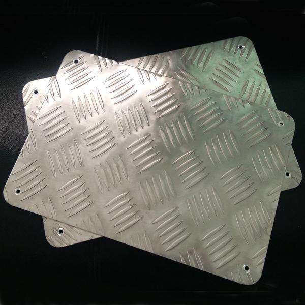 Aluminum Anti Slip Board Metal Heel Plates For Racing & Daily Drive 360x250mm