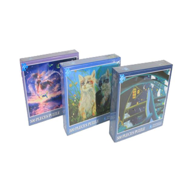 Divertimento 1.8mm Cat Jigsaw Puzzle, enigmas de 1000 partes 3d para brinquedos dos adultos