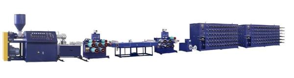 Plastic Flat Film / Flat Yarn Extrusion Line , PP Woven Bag Production Line