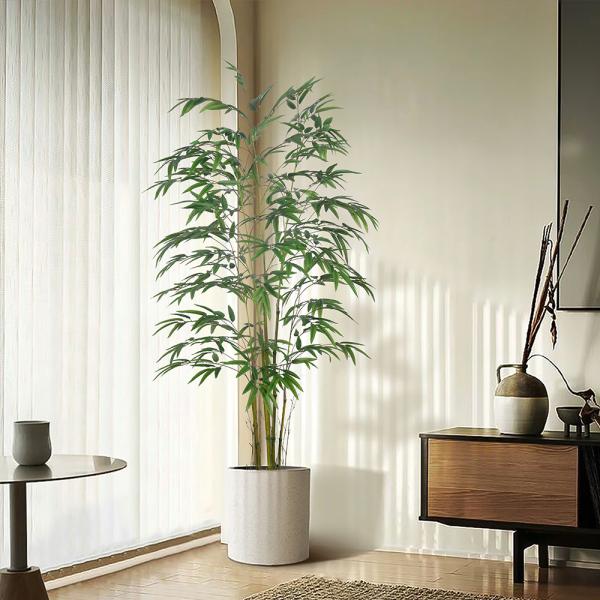 Wholesale Artificial Bamboo Plant Tree With Plastic Pot For Decor, Apartment Or Office– Realistic Fake Indoor Plants For Living Room, Bedroom, Bathroom, Entryway – Faux Greenery For DéCor