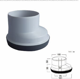 Simple Toilet PVC Displacement Pipe For Sewage Discharge 2.5CM/5CM Displacement Pipe Conversion Tube