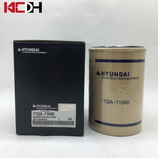 Машинные части экскаватора Hyundai заправляют топливом фильтр 11QA-71040 разделителя воды дизельный