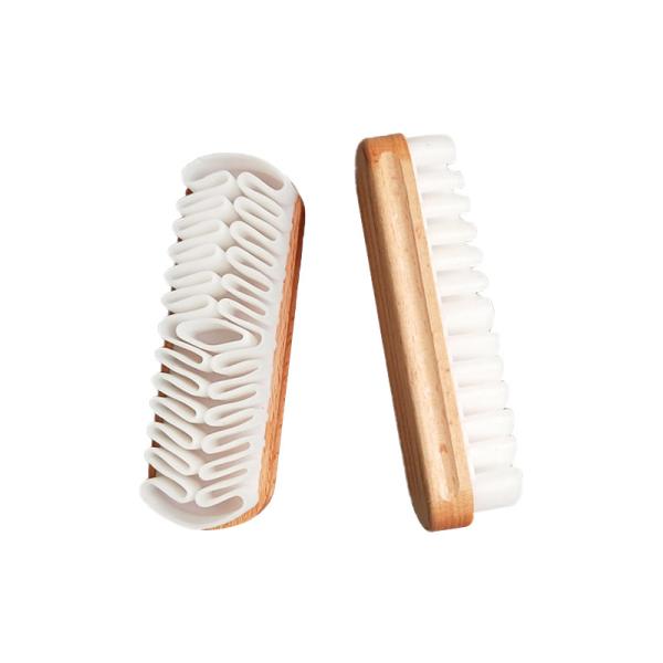 Древесина бука щетки ботинка замши OEM резиновая для очищать