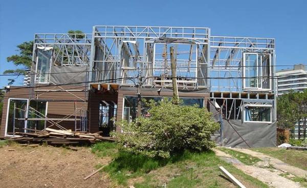 Casas modulares com sistemas de energia solar 4 quartos