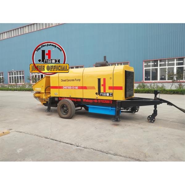 JIUHE GROUP 80m3/H Электродвигатель или дизельное бетонное насосное прицел бетонный смеситель с насосной машиной