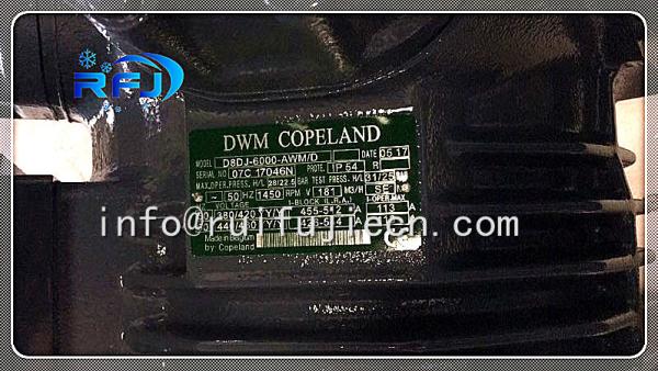 Compressor semi hermético D8DJ-600X do pistão 60HP de Dwm Copeland
